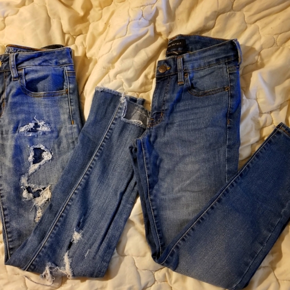 American eagle and aeropostal jeans